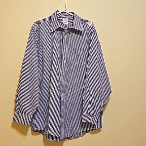 Brooks Brothers Madison Plaid Flannel Button-Down Shirt Size: 17-34 - Picture 1 of 6